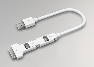 Delta Electronics, Magic Cable Trio, 3-in-1 Charge & Sync Cable, d & i Awards, Micro USB Delta Electronics, Magic Cable Trio, 3-in-1 Charge & Sync Cable, d & i Awards, Micro USB